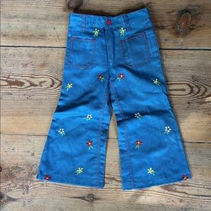 Vintage Deadstock Embroidered Flare Jeans
